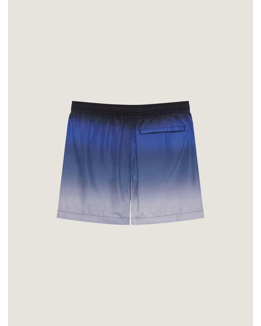 Givenchy Blue Swim Shorts With Gradient Print for men