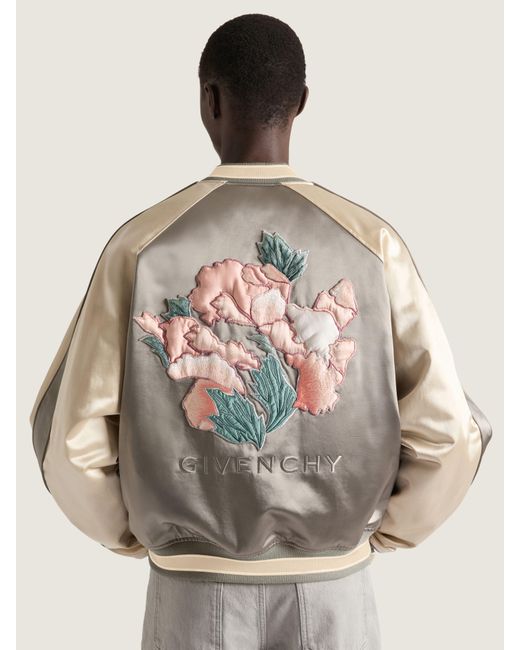 Givenchy Natural Couture Seam Souvenir Jacket With Flowers Embroidery for men