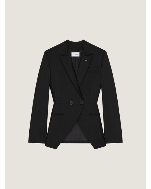 Givenchy Black Slashed Double-Breasted Jacket