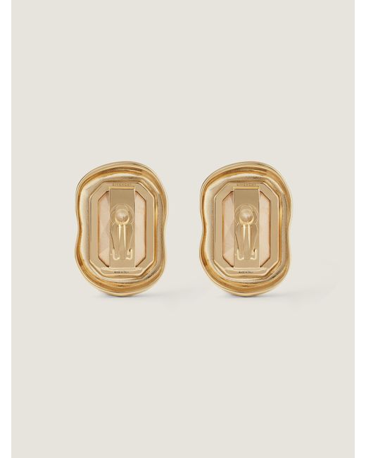 Givenchy Metallic Sculptural Crystal Earrings