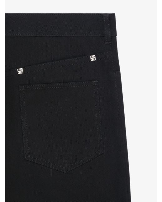 Givenchy Black Low Crotch Wide Jeans for men