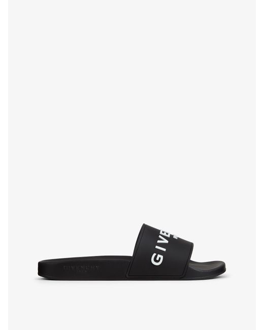Sandales plates Slide en gomme Givenchy pour homme en coloris White