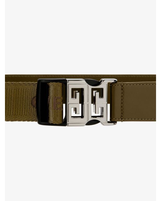 Givenchy White 4G Release Buckle Belt for men