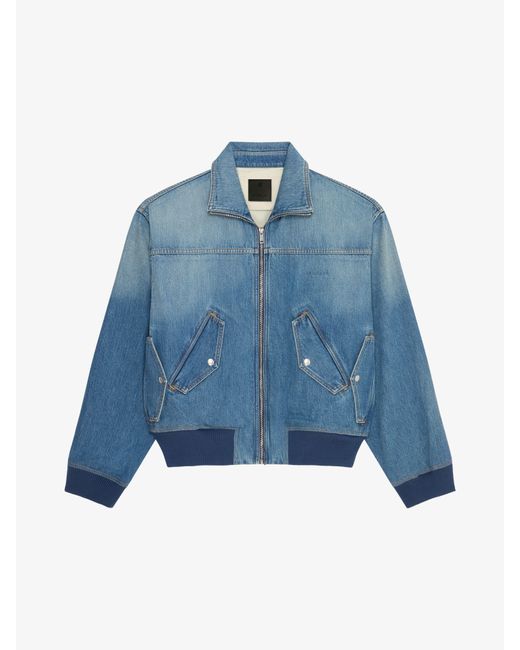 Givenchy Blue Bomber Jacket for men