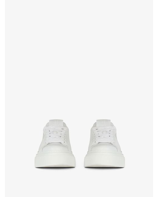 Sneaker con plateau City in pelle di Givenchy in White