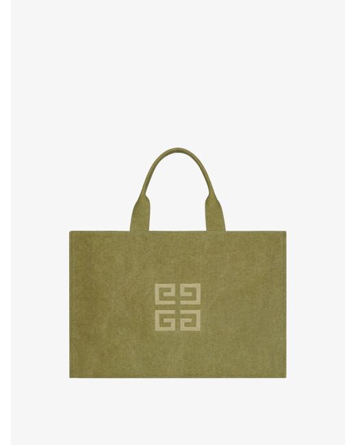 Givenchy Green Tote Bag In Canvas for men
