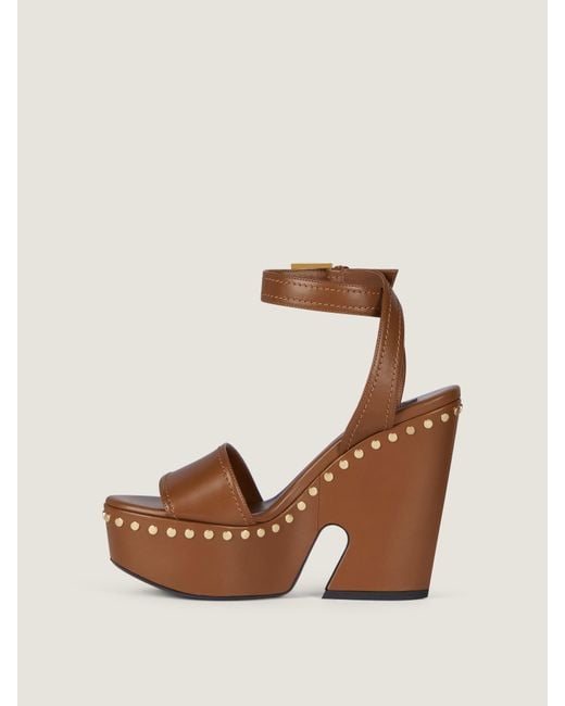 Givenchy Blue Clog Platform Sandals