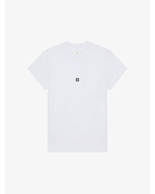 Givenchy White Slim Fit T-shirt In Cotton