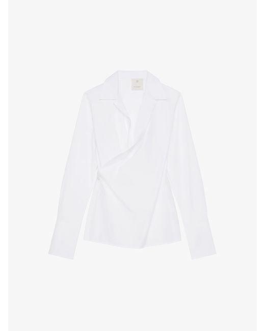 Givenchy White Wrap Shirt