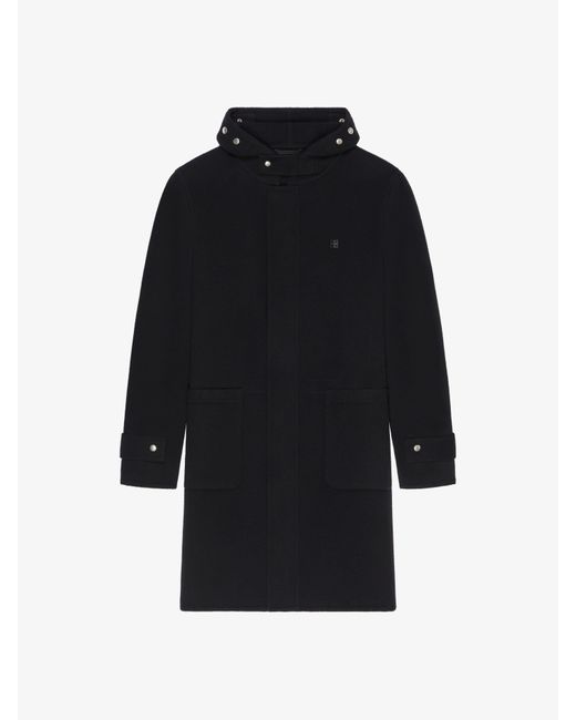 Cappotto in lana e cachemire double face di Givenchy in Black da Uomo