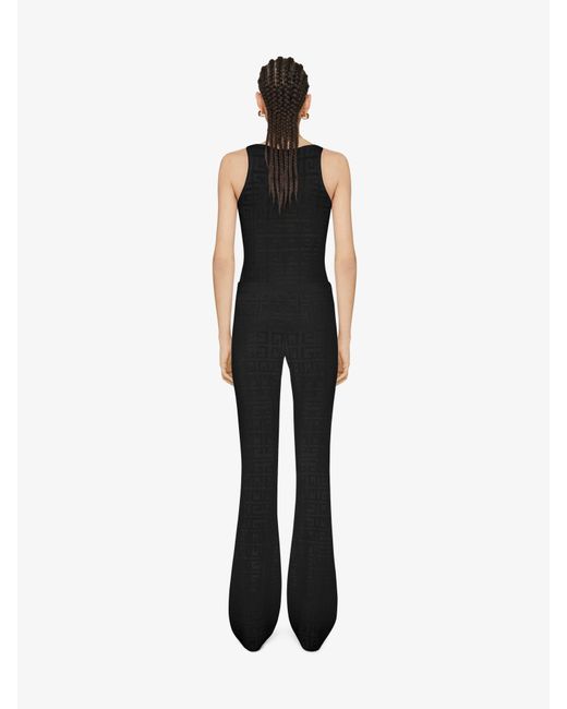 Pantalon évasé en jacquard 4G Givenchy en coloris Black