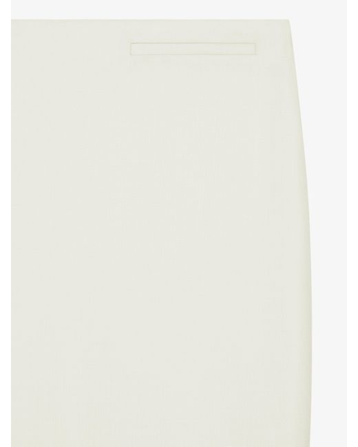 Givenchy White Asymmetric Skirt