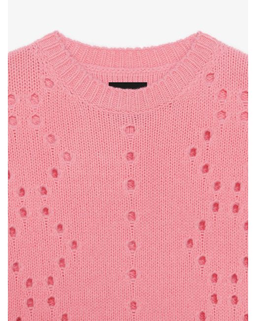 Pullover oversize in lana di Givenchy in Pink da Uomo
