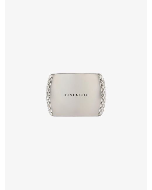 Givenchy White 4G Ring