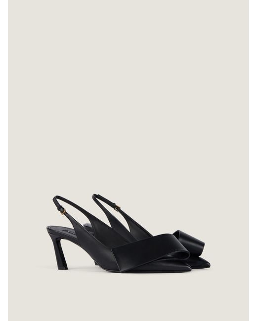 Givenchy Natural Twisted Ribbon Slingbacks Pumps