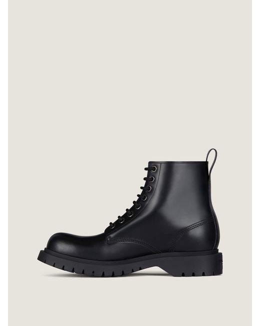 Givenchy Black Lace Up Boots for men