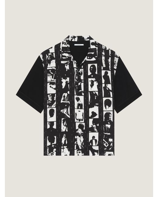 Givenchy Black Shirt With Photographic Negative Print for men