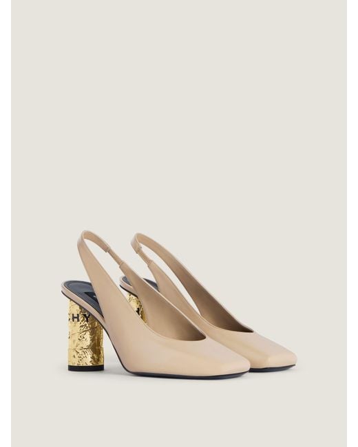 Givenchy Natural Tape Slingbacks