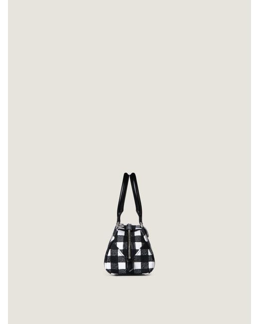 Givenchy Natural Mini Embroidered Antigona East-West Bag With Checks