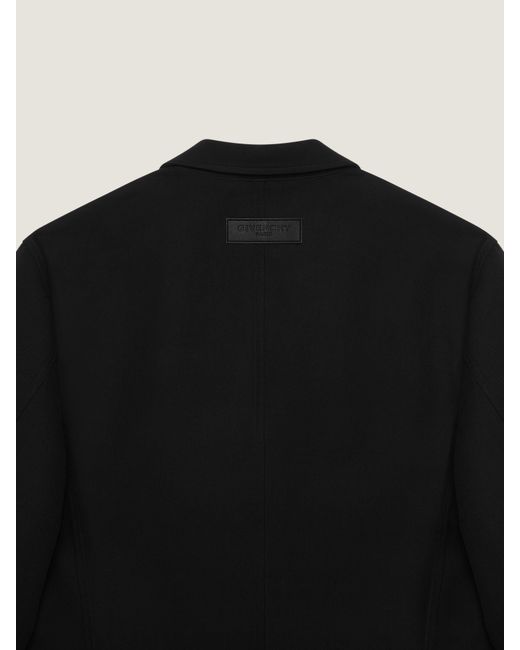 Givenchy Black Single-Breasted Deconstructed Jacket for men