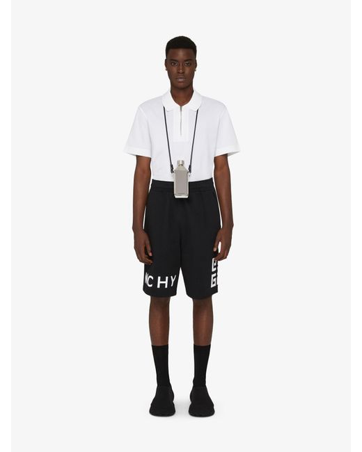 Bermuda 4G en molleton Givenchy pour homme en coloris Black