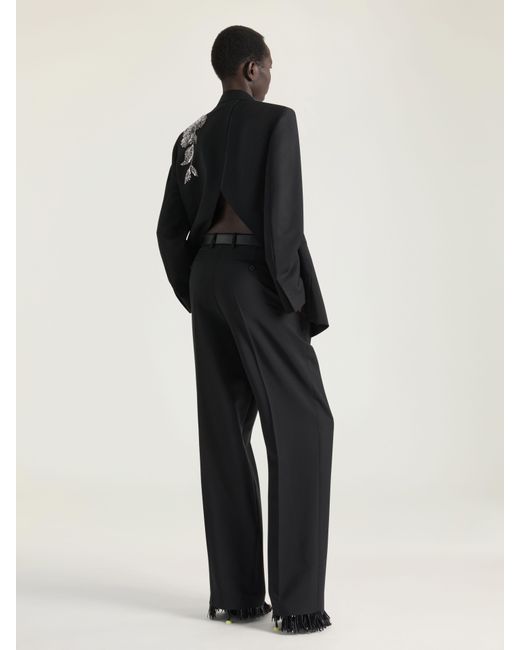 Givenchy Black Double-Breasted Slashed Jacket