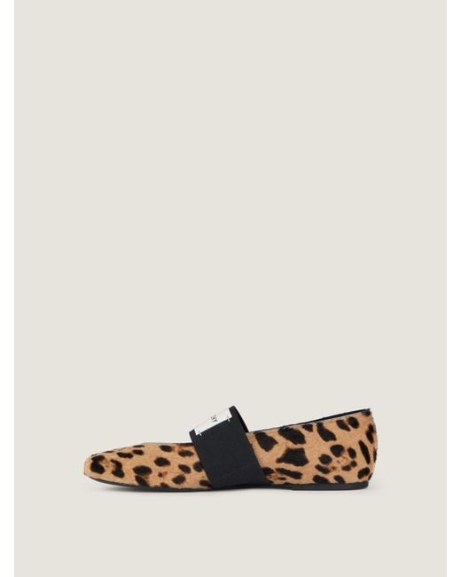 Givenchy White Sliced Square Ballerinas