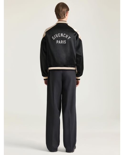Givenchy Black Couture Seam Souvenir Jacket With Paris Pearls for men