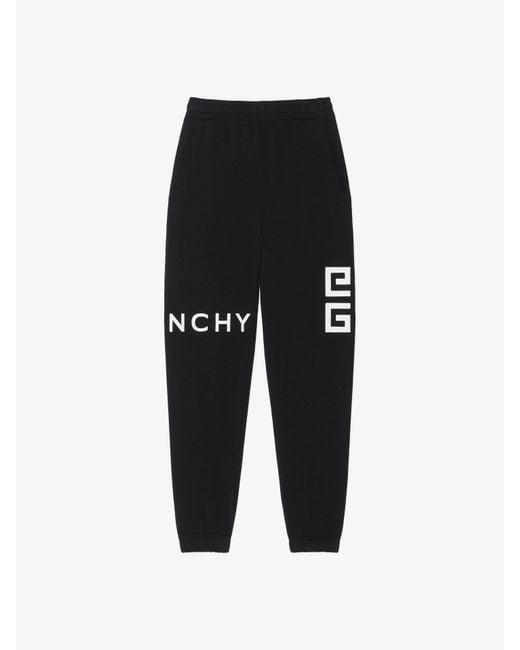 Givenchy Black 4G Slim Fit Jogger Pants for men