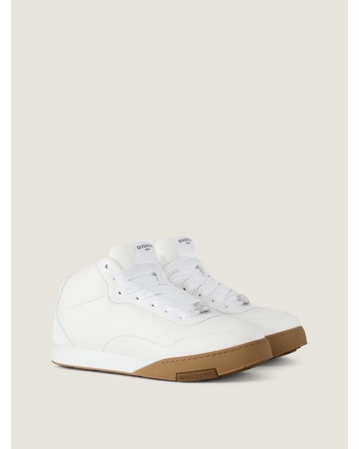 Givenchy White Puffy Yard Mid-Top Sneakers for men