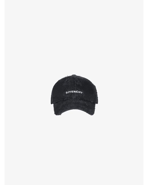 Givenchy Black Embroidered Cap for men