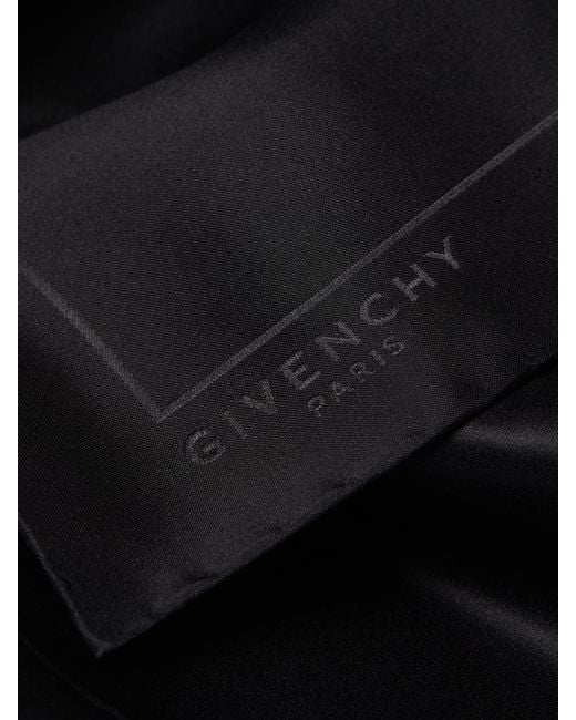 Givenchy Black Paris Pocket Square for men