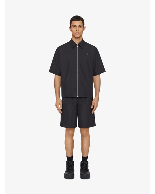 Givenchy Black Bermuda Shorts With 4g Detail for men