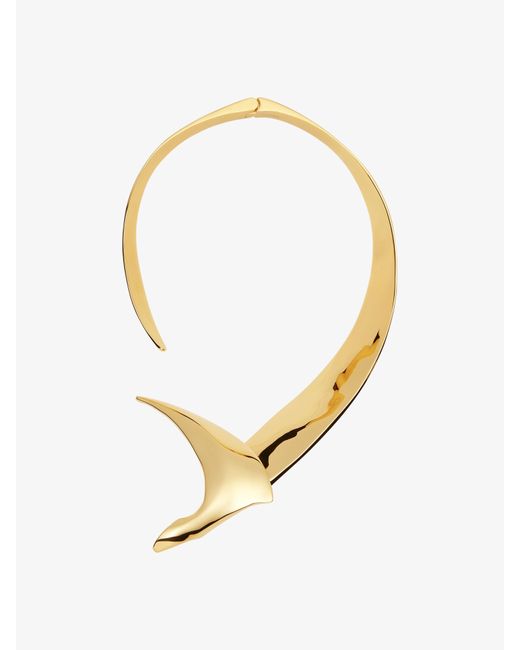 Givenchy Metallic Bird Torque Necklace In Metal