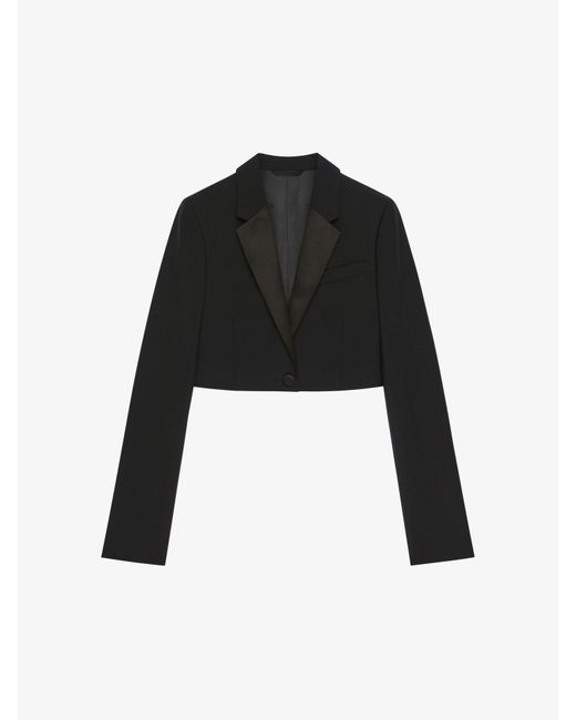 Givenchy Black Cropped Jacket