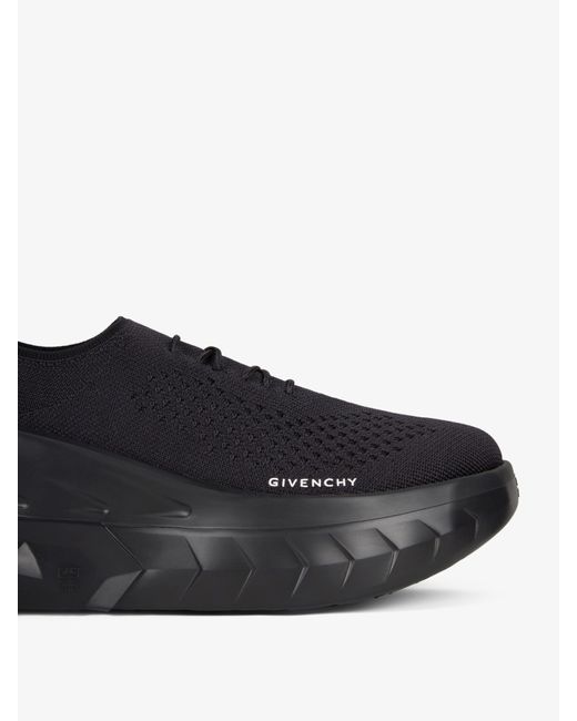 Sneaker con zeppa Marshmallow in gomma e maglia di Givenchy in Black