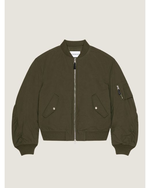 Givenchy Green Couture Seam Bomber for men