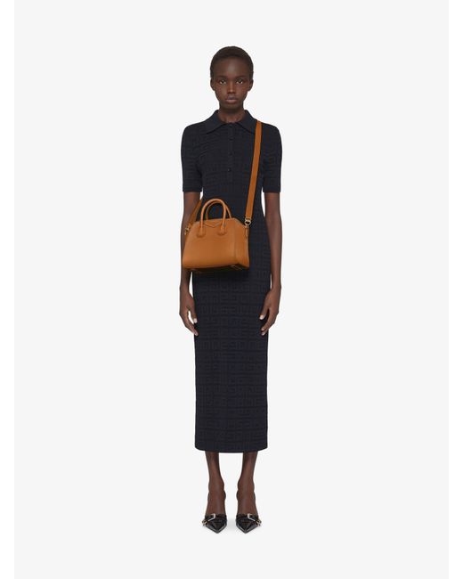 Givenchy Brown Mini Antigona Bag In Leather