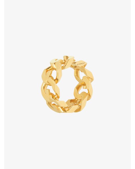 Givenchy Metallic G Chain Ring