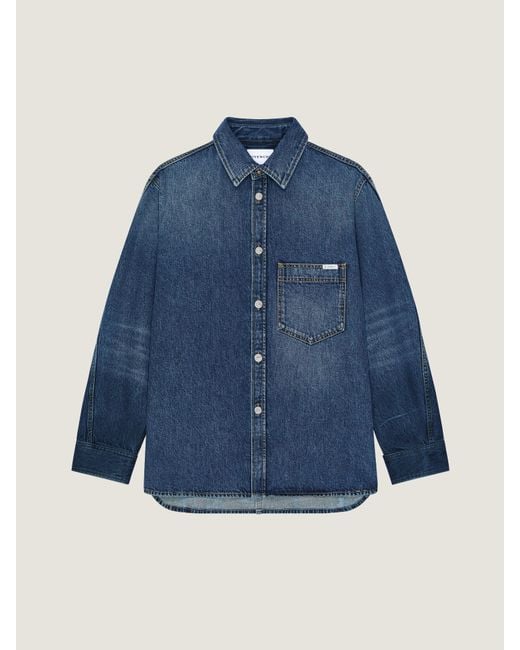 Givenchy Blue Couture Seam Shirt for men