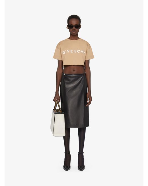 T-shirt cropped Archetype en coton Givenchy en coloris Natural
