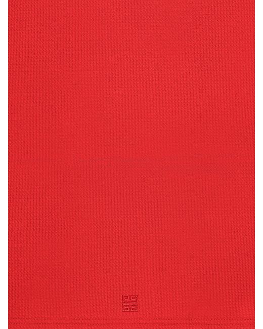 T-shirt ampia in cotone con stampa 4G Dragon di Givenchy in Red da Uomo