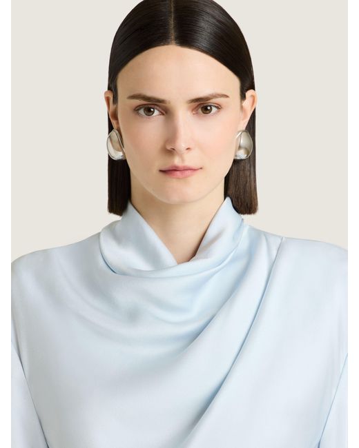 Givenchy White Midi Draped Dress
