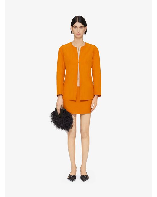Givenchy Orange Mini Skirt