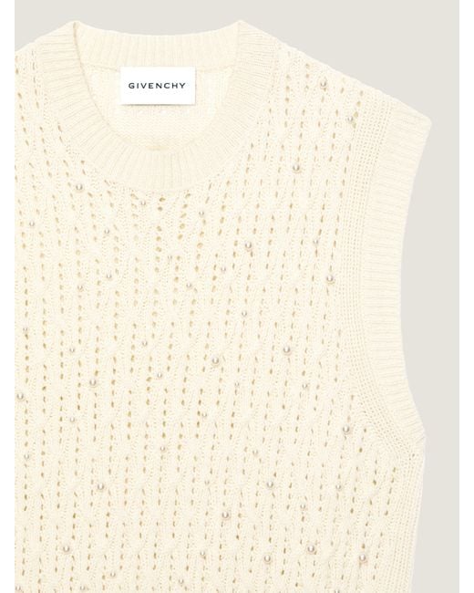 Givenchy Natural Sleeveless Sweater for men