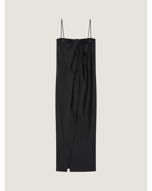 Givenchy Black Sliced Long Dress