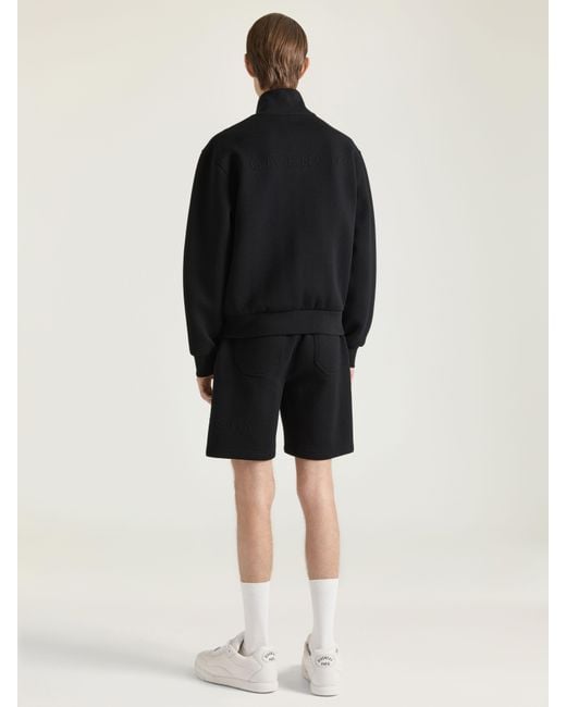 Givenchy Black Herringbone Bermuda Shorts With Jacquard for men