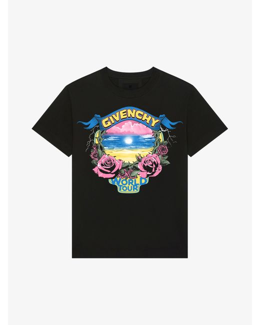 Givenchy Black World Tour Oversized T-Shirt for men