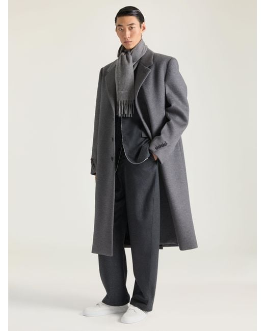 Givenchy Gray Couture Seam Coat for men