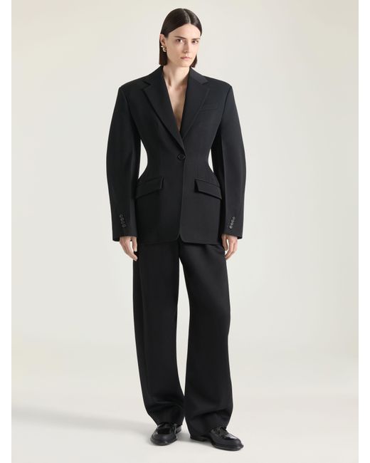Givenchy Black Single-Breasted Cocoon Jacket